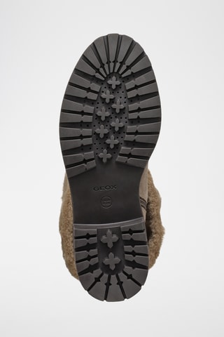 Bottines fourrées en nubuck Iridea - Taupe