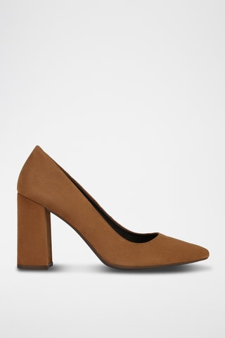Escarpins en de chèvre nubuck Bigliana - Marron