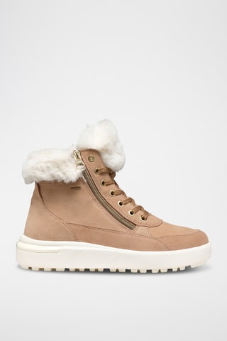 Bottines fourrées en nubuck Dalyla - Marron