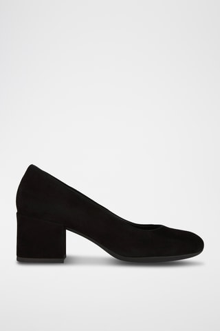 Escarpins en de chèvre nubuck Eleana - Noir