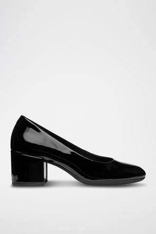 Escarpins en cuir verni Eleana - Noir