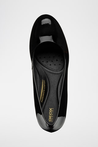 Escarpins en cuir verni Eleana - Noir