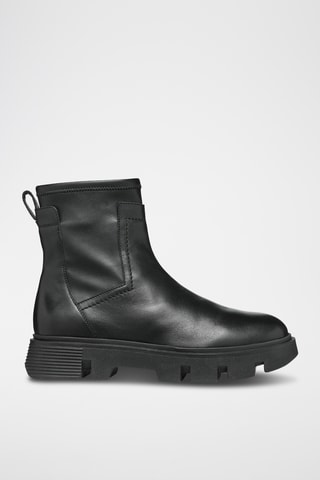 Bottines en cuir Vilde - Noir