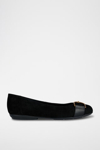 Ballerines en cuir Annytah - Noir