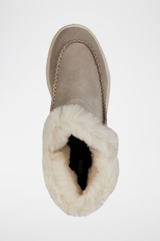 Bottines fourrées en nubuck Spherica - Beige