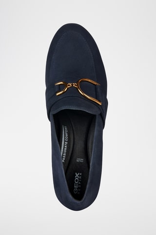 Escarpins en cuir de chèvre nubuck Eleana - Bleu cobalt