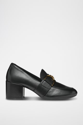 Escarpins en cuir de mouton nappa Eleana - Noir