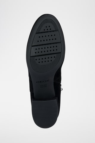 Bottines en cuir de chèvre nubuck Eleana - Noir