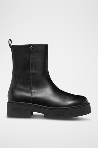 Bottines en cuir de veau Spherica - Noir