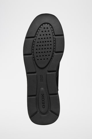Baskets en cuir de veau nubuck Cristael - Noir