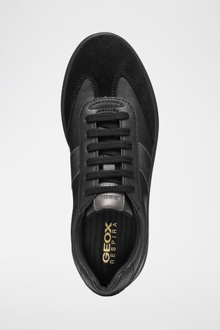 Baskets en cuir de veau nubuck Meleda - Noir