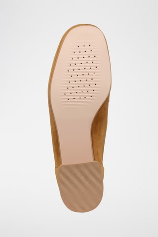 Mocassins en cuir de chèvre nubuck Dhyalma - Camel