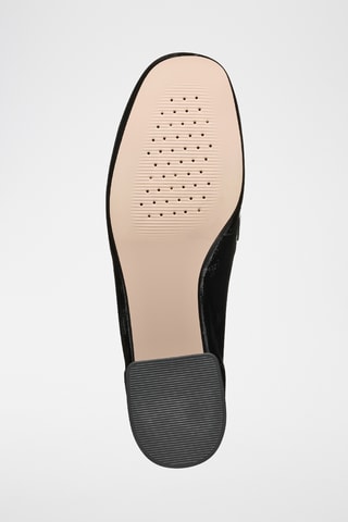 Mocassins en cuir de chèvre verni Dhyalma - Noir