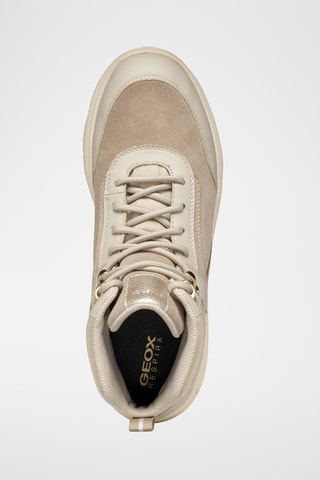 Baskets montantes en cuir de veau Spherica - Taupe