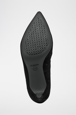 Escarpins en cuir de chèvre nubuck Faviola - Noir
