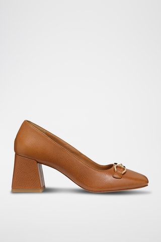 Escarpins en cuir de chèvre Coronilla - Camel
