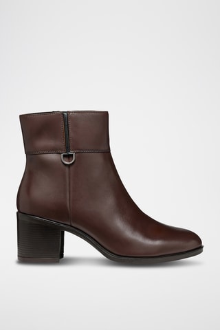 Bottines en cuir de veau Asheel - Marron foncé