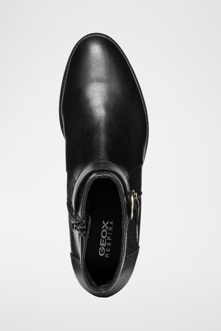 Bottines en cuir nappa Felicity - Noir