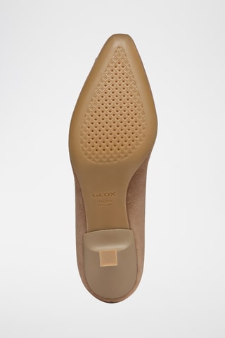 Escarpins en cuir de chèvre nubuck Giselda - Nude