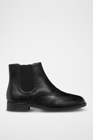 Bottines en cuir de veau Jaylon - Noir