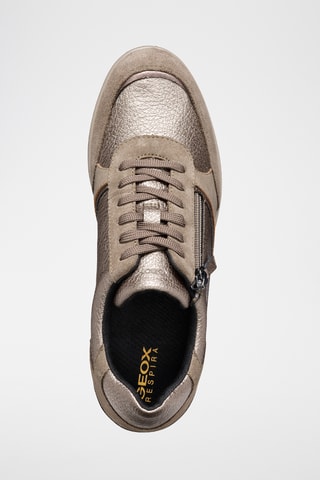 Baskets compensées en cuir de veau nubuck Ilde - Taupe