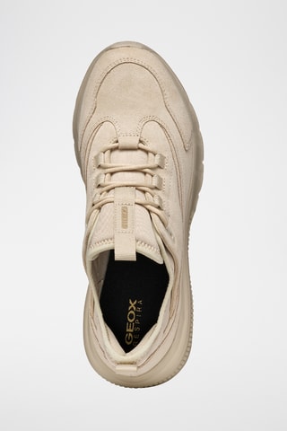 Baskets en cuir de veau nubuck Spherica - Taupe