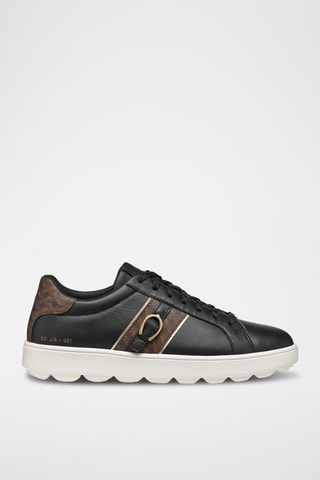 Baskets en cuir Spherica - Noir et marron
