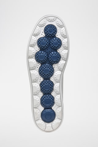 Baskets en cuir nappa Spherica - Blanc et rouge
