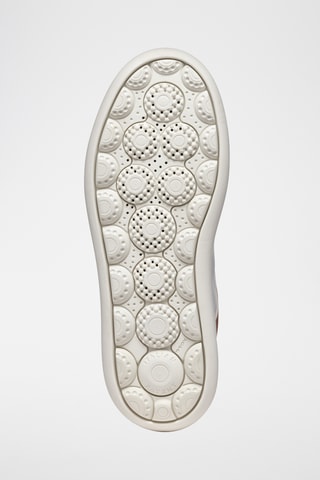 Baskets en cuir de veau nubuck Spherica - Blanc et beige