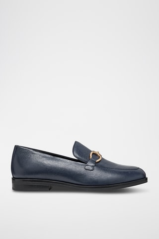 Mocassins en cuir de chèvre Cloridie - Bleu nuit