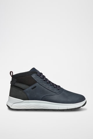 Baskets montantes en cuir Spherica - Bleu marine