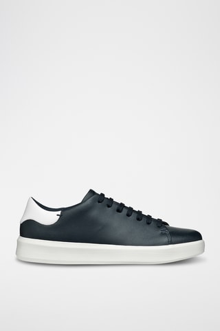 Baskets en cuir Velletri - Bleu marine