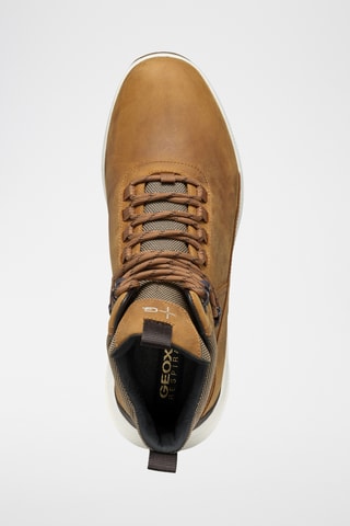 Baskets montantes en cuir - Camel
