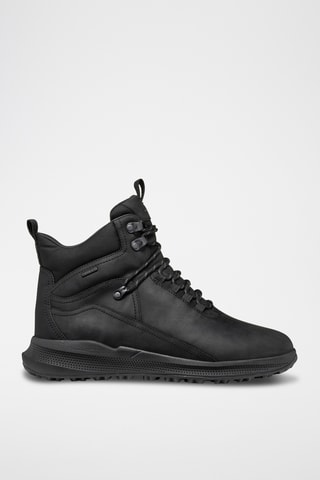 Baskets montantes en cuir - Noir