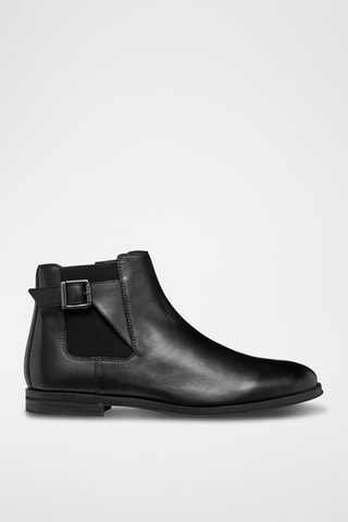 Boots en cuir de veau Decio - Noir