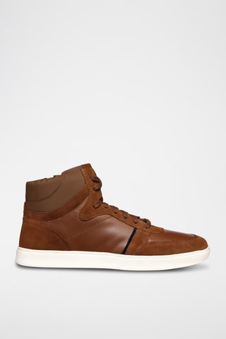 Baskets montantes en cuir Avola - Marron