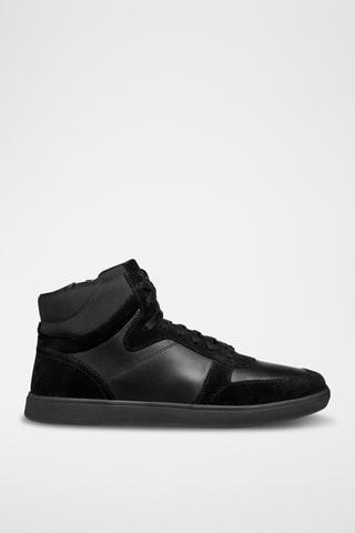 Baskets montantes en cuir Avola - Noir