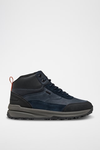Baskets montantes en cuir Sterratrail - Bleu marine