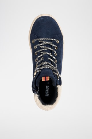 Baskets montantes en nubuck Rebecca - Bleu marine