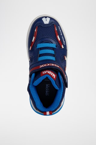 Baskets montantes Captain America Avengers Marvel - Bleu marine et rouge