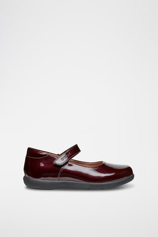 Babies en cuir verni Naimara - Bordeaux