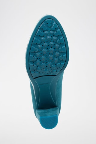 Escarpins en cuir de mouton Walk - Bleu canard