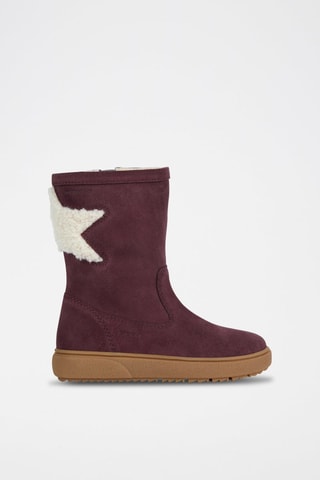 Bottines fourrées en nubuck Theleven - Bordeaux