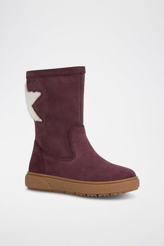 Bottines fourrées en nubuck Theleven - Bordeaux