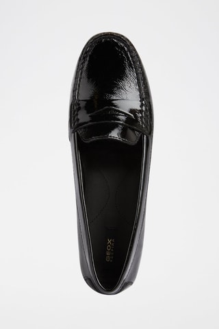 Mocassins en cuir verni Elidia - Noir