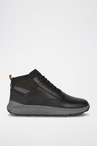 Baskets montantes en cuir Spherica - Noir