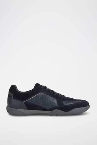 Baskets en cuir Metodo - Bleu marine