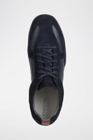 Baskets en cuir Metodo - Bleu marine
