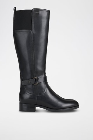 Bottes en cuir nappa Felicity - Noir