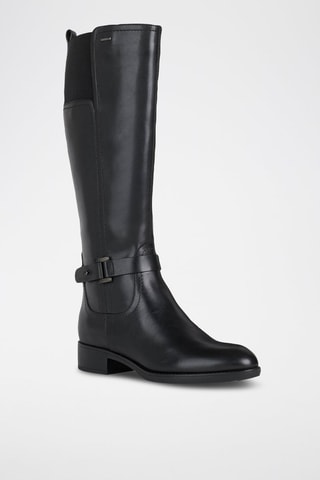 Bottes en cuir nappa Felicity - Noir